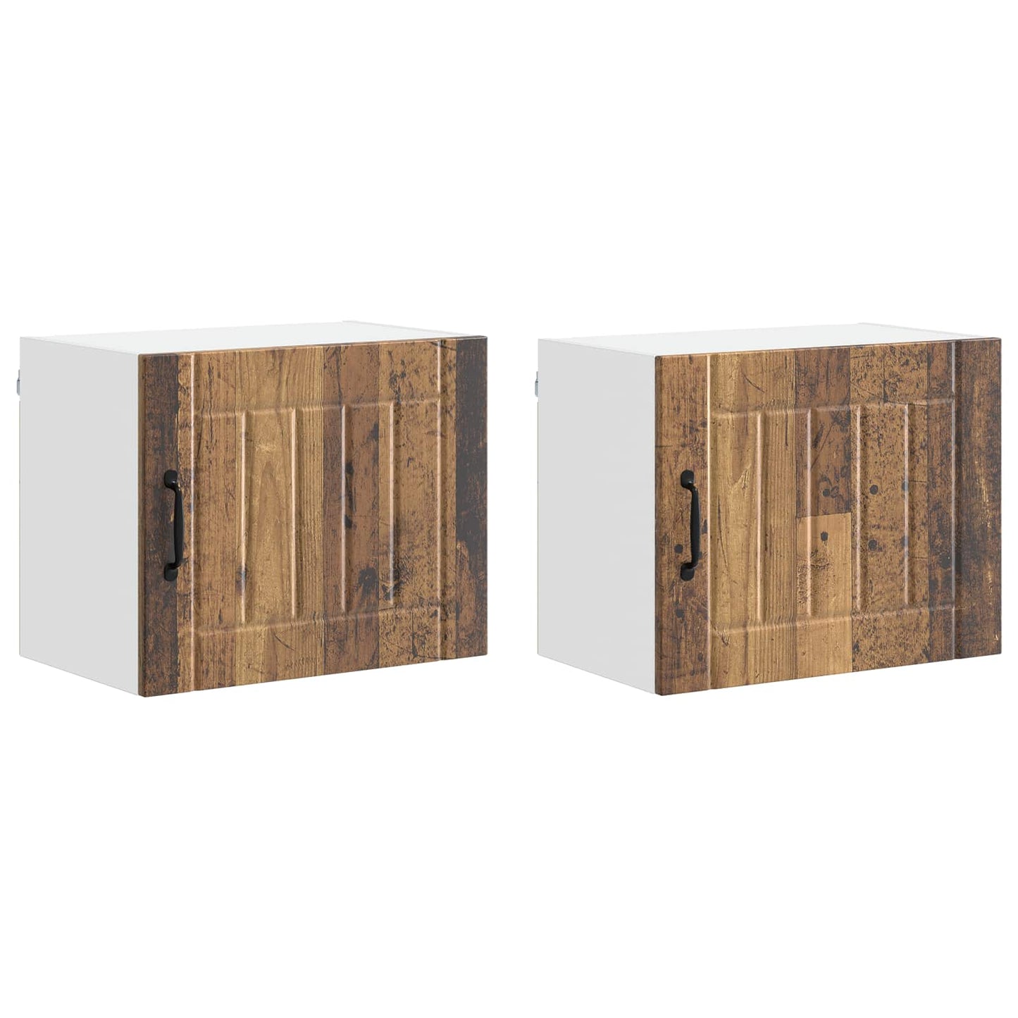 Nástěnná Skříňka Lucca 2 Pcs Staré Dřevo 50 X 31 X 40 Cm