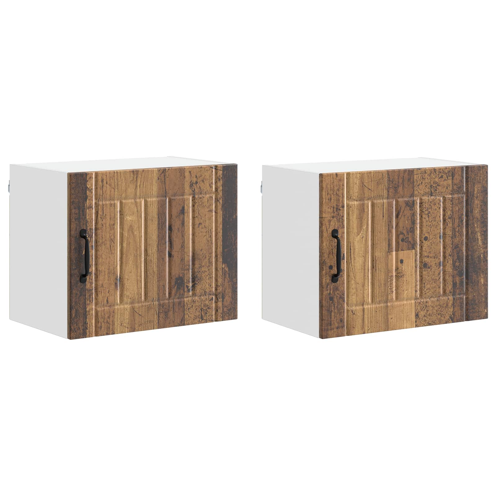 Nástěnná Skříňka Lucca 2 Pcs Staré Dřevo 50 X 31 X 40 Cm