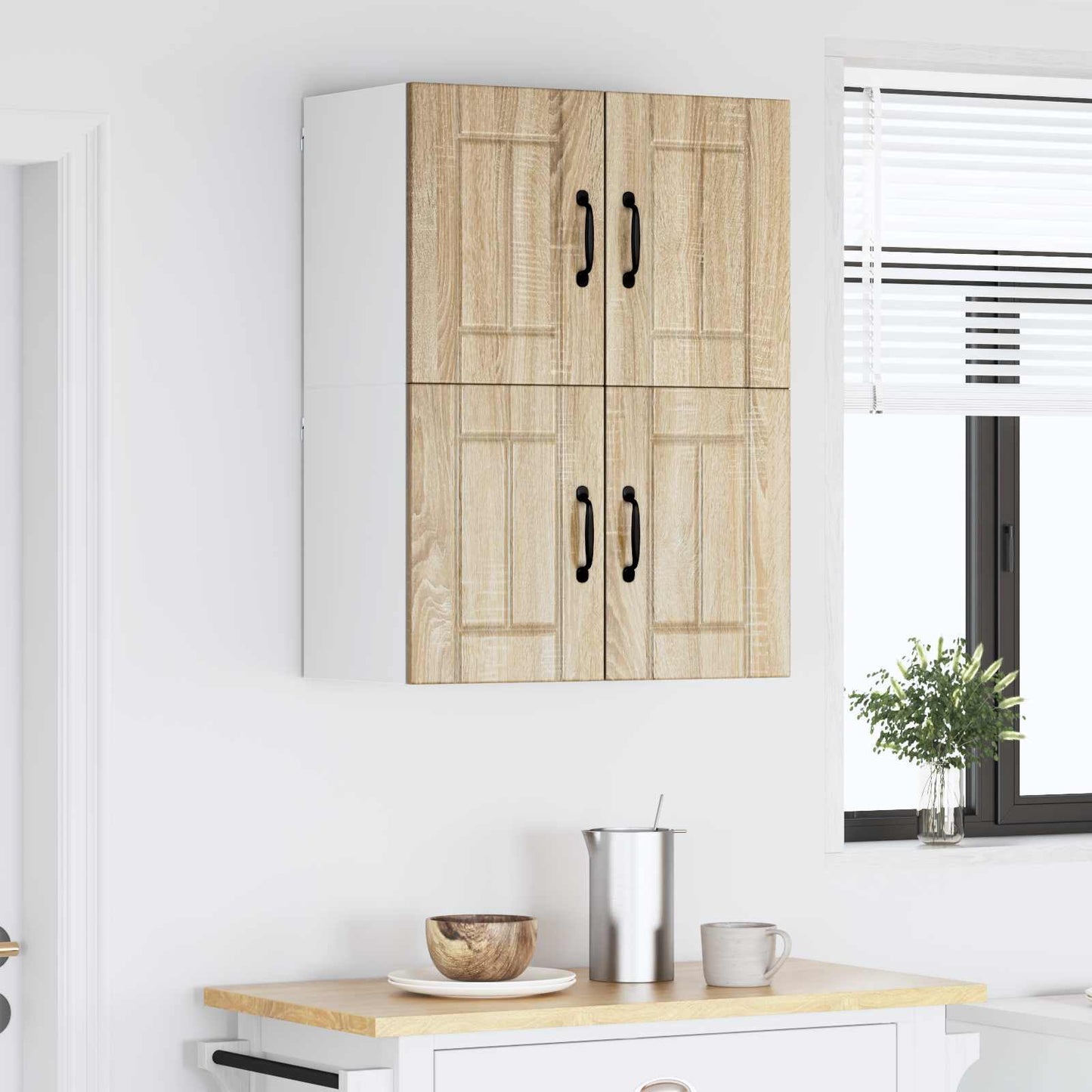 Nástěnná Skříňka Lucca 2 Pcs Dub Sonoma 60 X 31 X 40 Cm