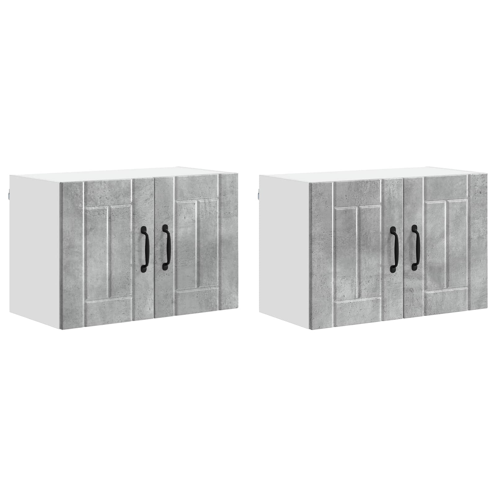 Nástěnná Skříňka Lucca 2 Pcs Betonově Šedá 60 X 31 X 40 Cm