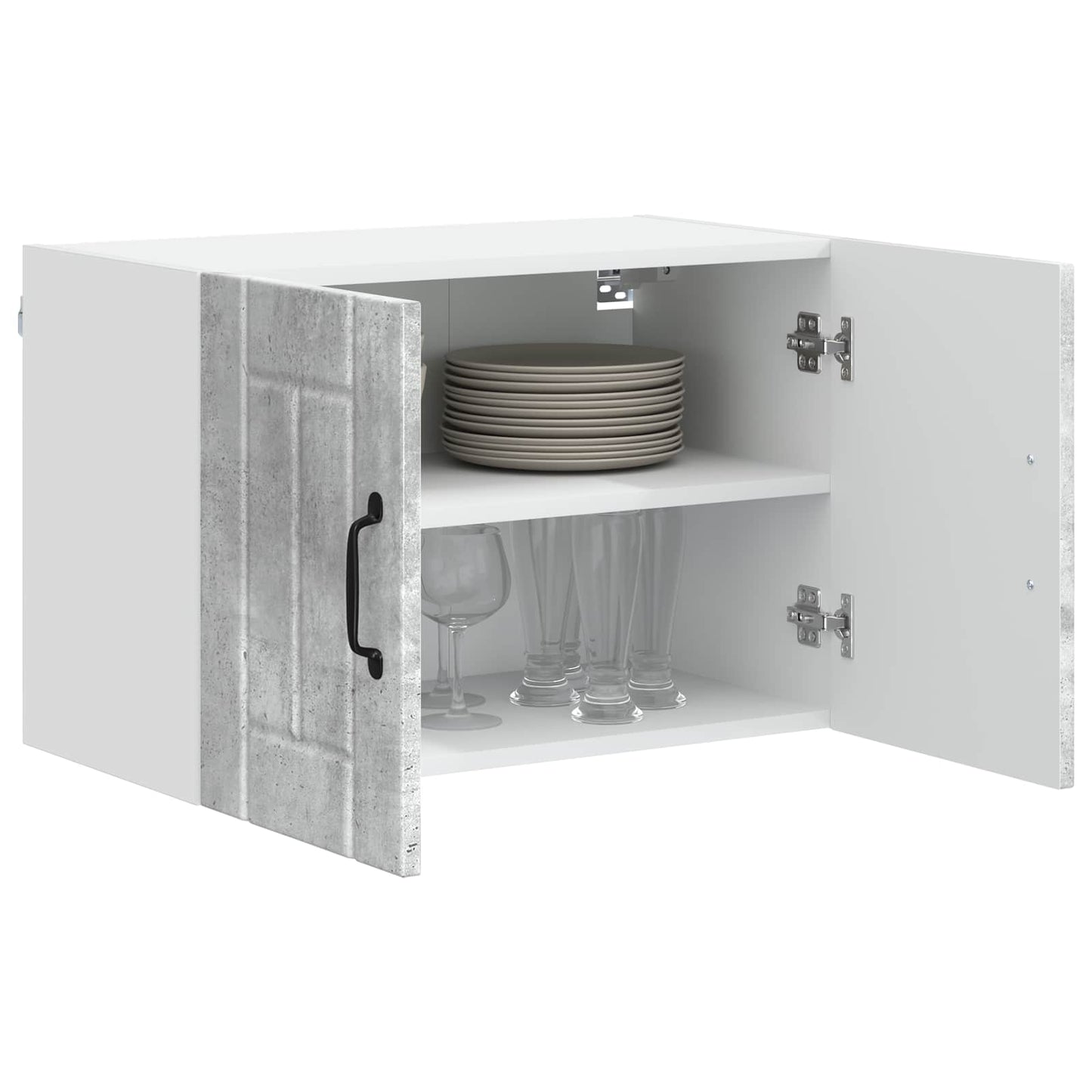 Nástěnná Skříňka Lucca 2 Pcs Betonově Šedá 60 X 31 X 40 Cm