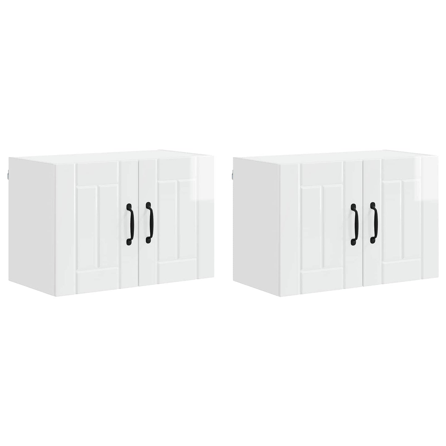 Nástěnná Skříňka Lucca 2 Pcs Bílá S Vysokým Leskem