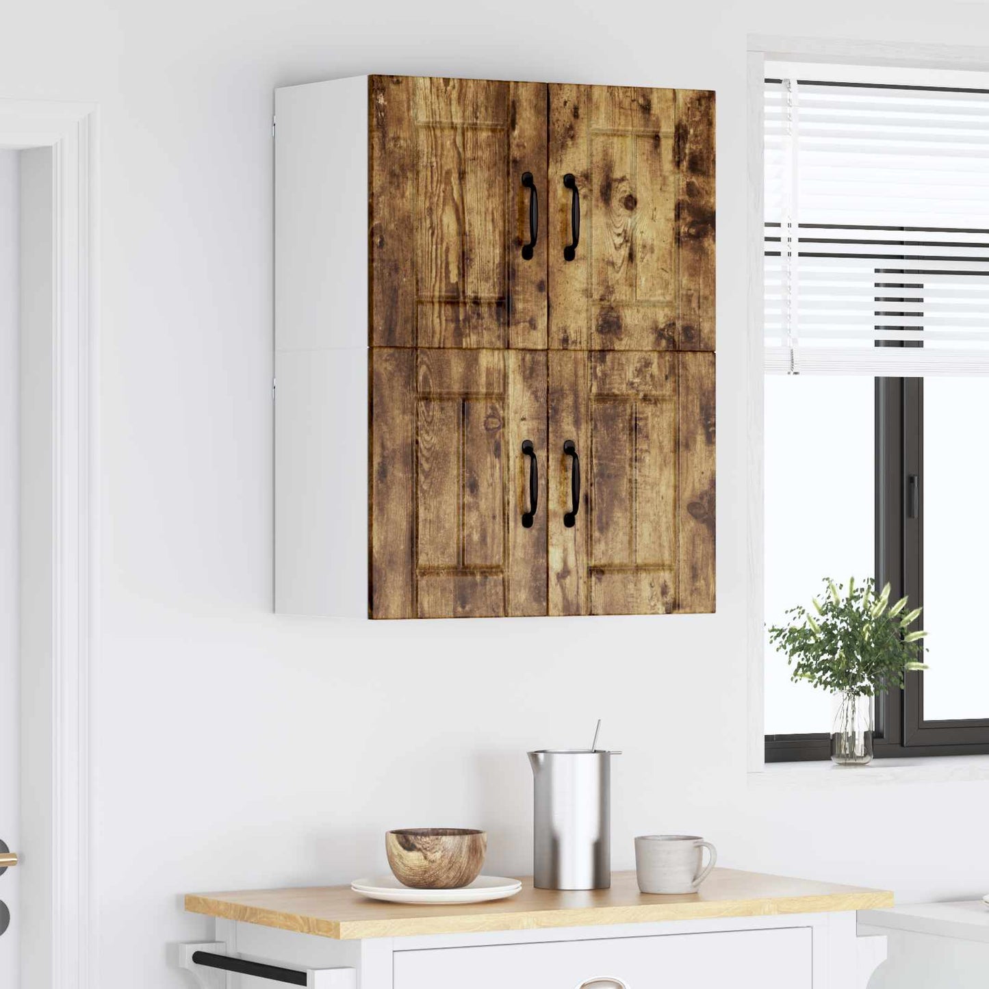 Nástěnná Skříňka Lucca 2 Pcs Kouřový Dub 60 X 31 X 40 Cm