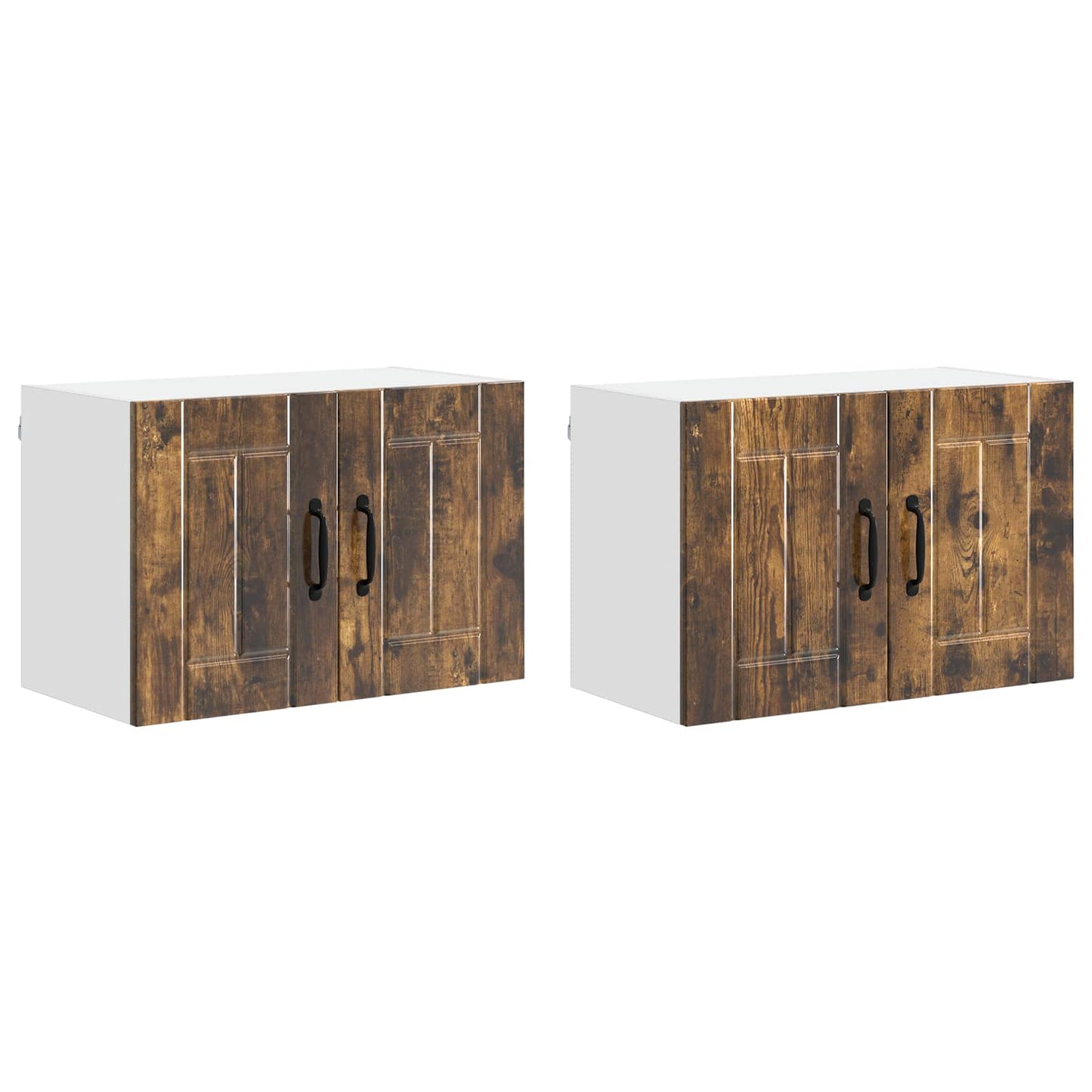 Nástěnná Skříňka Lucca 2 Pcs Kouřový Dub 60 X 31 X 40 Cm