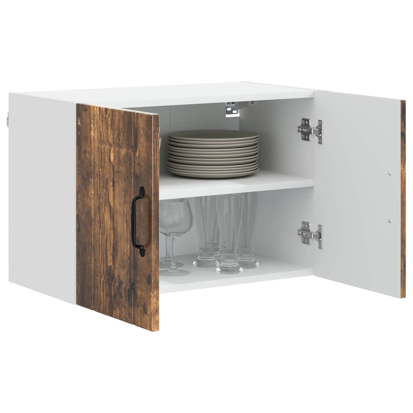 Nástěnná Skříňka Lucca 2 Pcs Kouřový Dub 60 X 31 X 40 Cm
