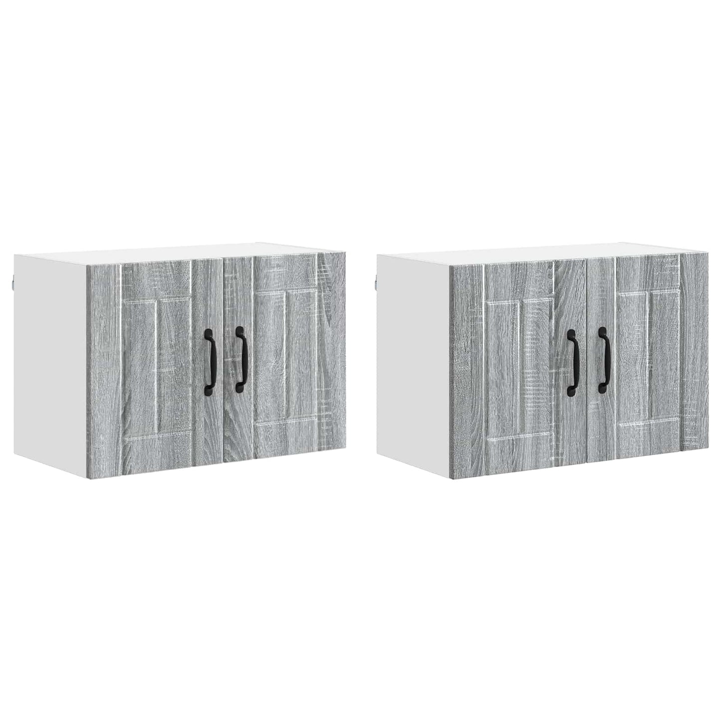 Nástěnná Skříňka Lucca 2 Pcs Šedá Sonoma 60 X 31 X 40 Cm
