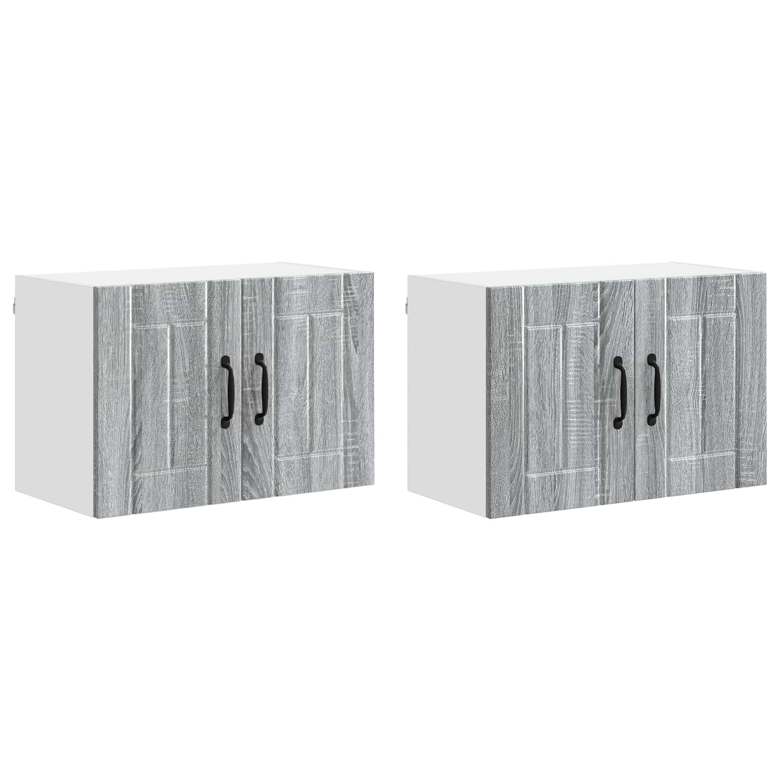 Nástěnná Skříňka Lucca 2 Pcs Šedá Sonoma 60 X 31 X 40 Cm