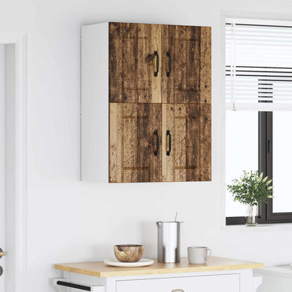 Nástěnná Skříňka Lucca 2 Pcs Staré Dřevo 60 X 31 X 40 Cm