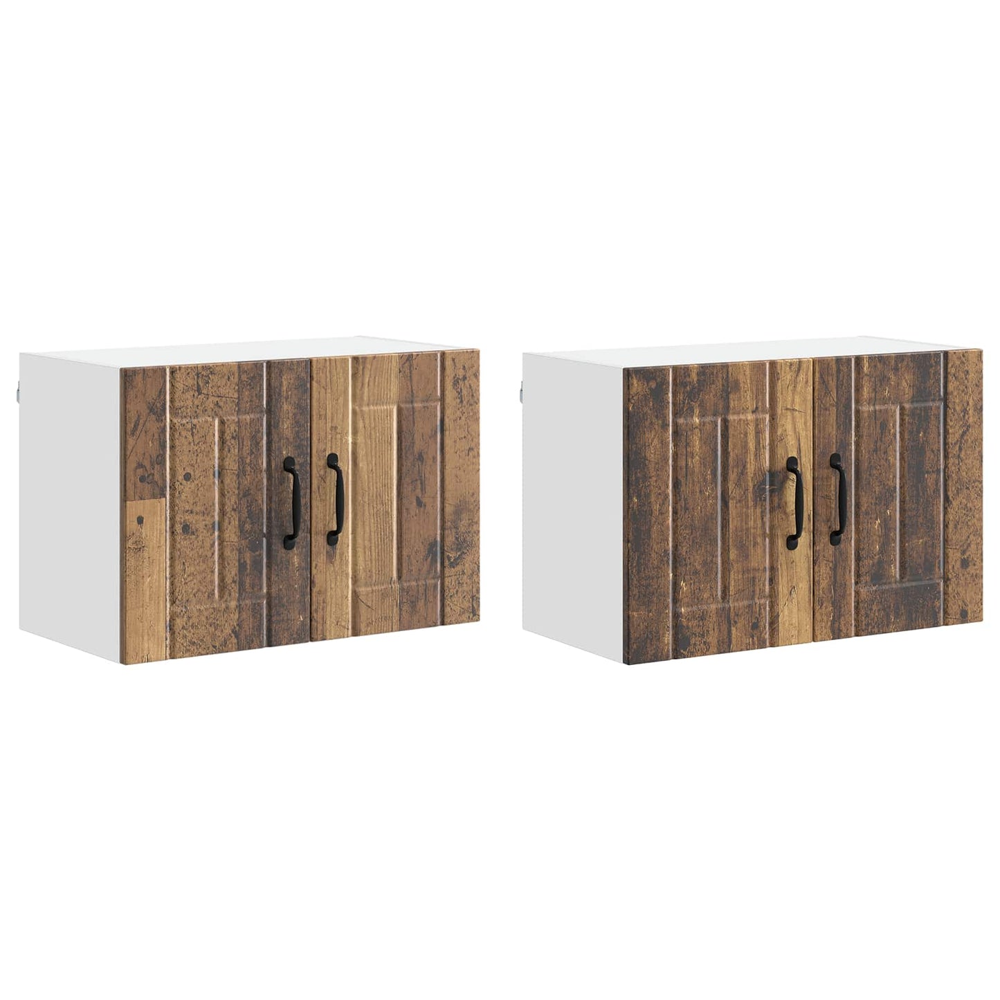 Nástěnná Skříňka Lucca 2 Pcs Staré Dřevo 60 X 31 X 40 Cm