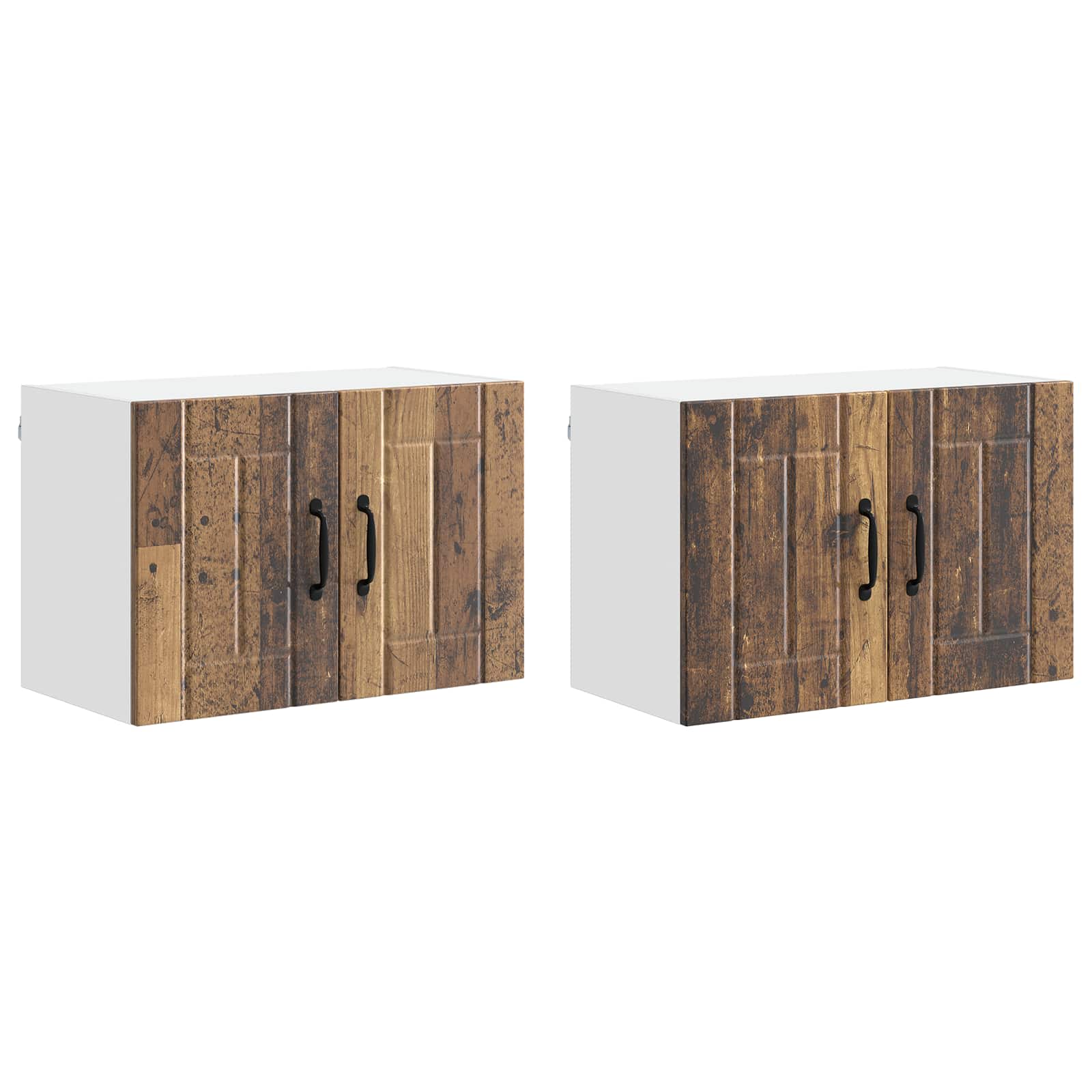 Nástěnná Skříňka Lucca 2 Pcs Staré Dřevo 60 X 31 X 40 Cm
