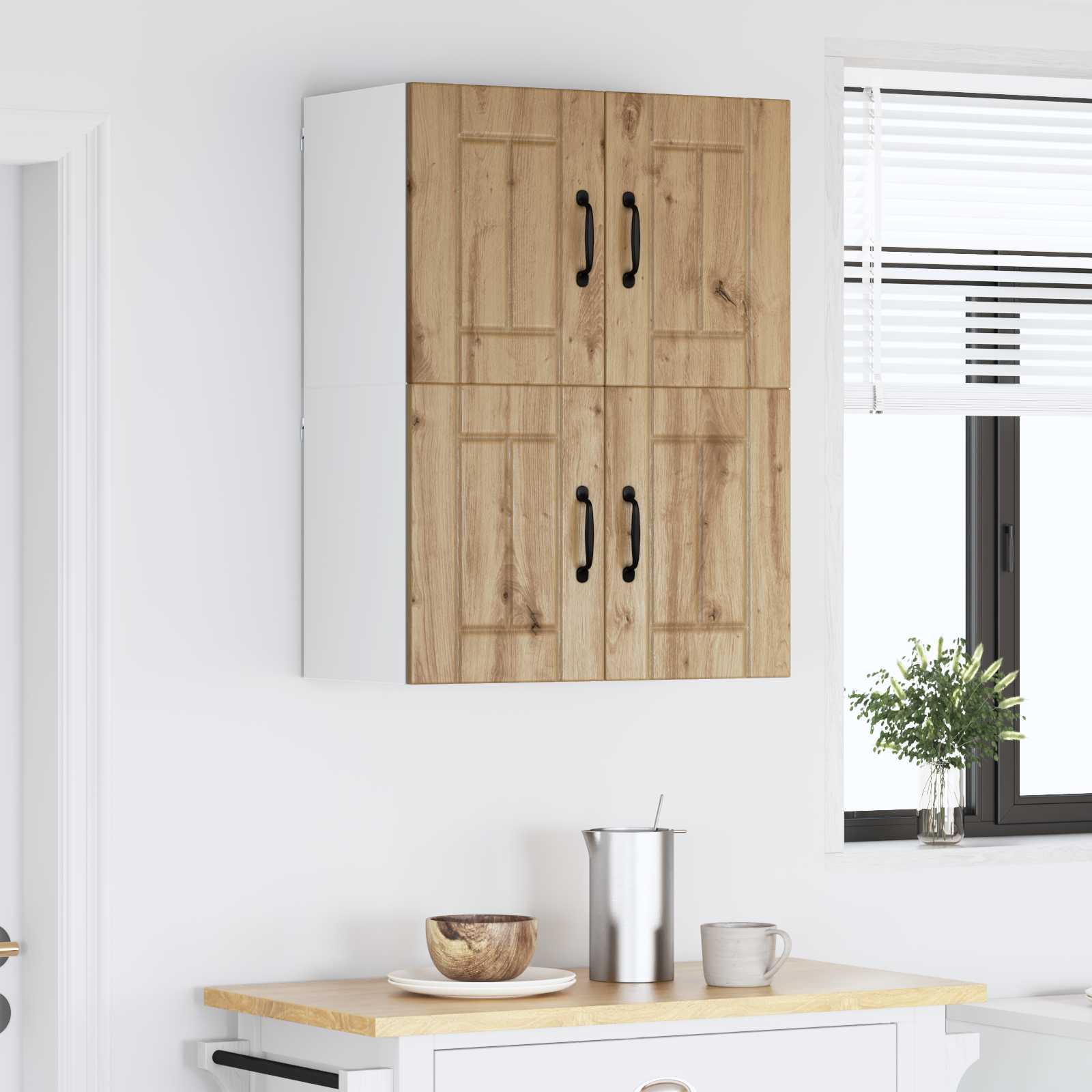 Nástěnná Skříňka Lucca 2 Pcs Dub Artisan Kompozitní Dřevo