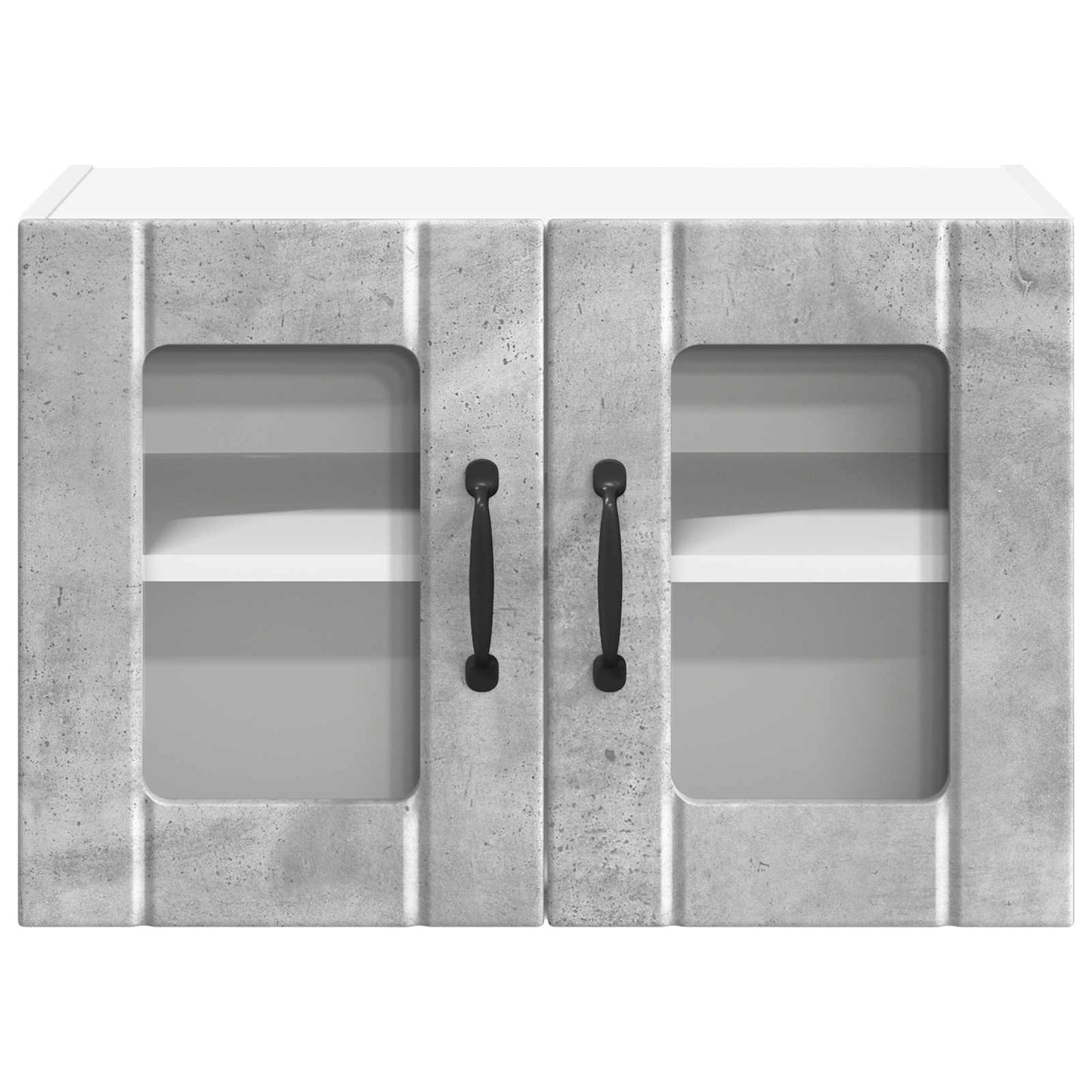 Nástěnná Skleněná Skříň Lucca 2 Pcs Betonově Šedá