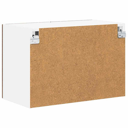 Nástěnná Skleněná Skříň Lucca Hnědý Dub 60 X 31 X 40 Cm