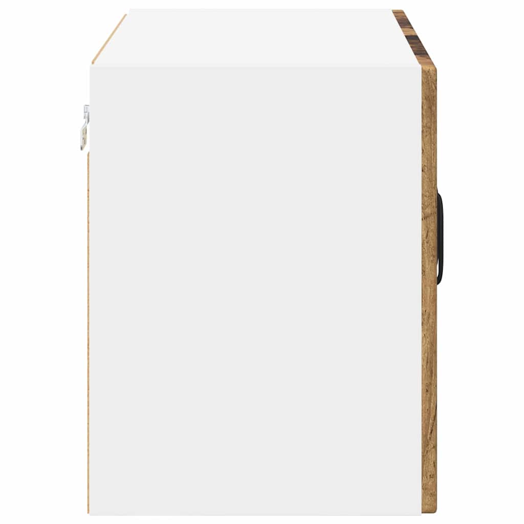 Nástěnná Skleněná Skříň Lucca 2 Pcs Staré Dřevo 60 X 31 X 40 Cm
