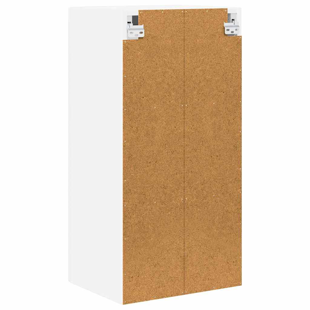 Nástěnná Skleněná Skříň Lucca 2 Pcs Bílá S Vysokým Leskem
