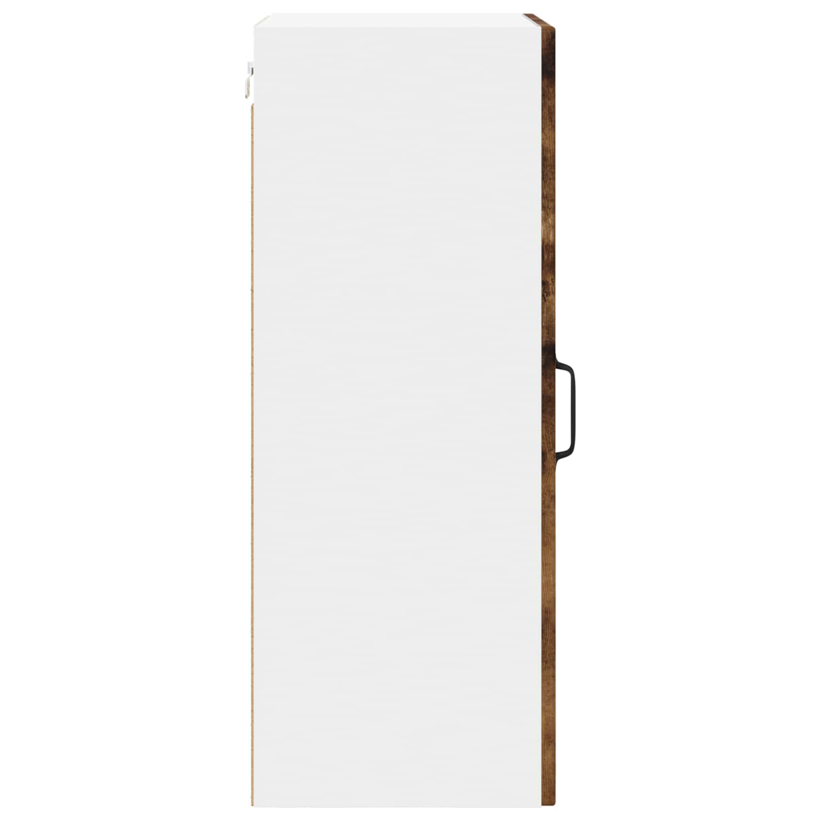 Nástěnná Skleněná Skříň Lucca 2 Pcs Kouřový Dub 40 X 31 X 80 Cm