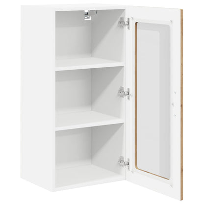 Nástěnná Skleněná Skříň Lucca 2 Pcs Dub Artisan