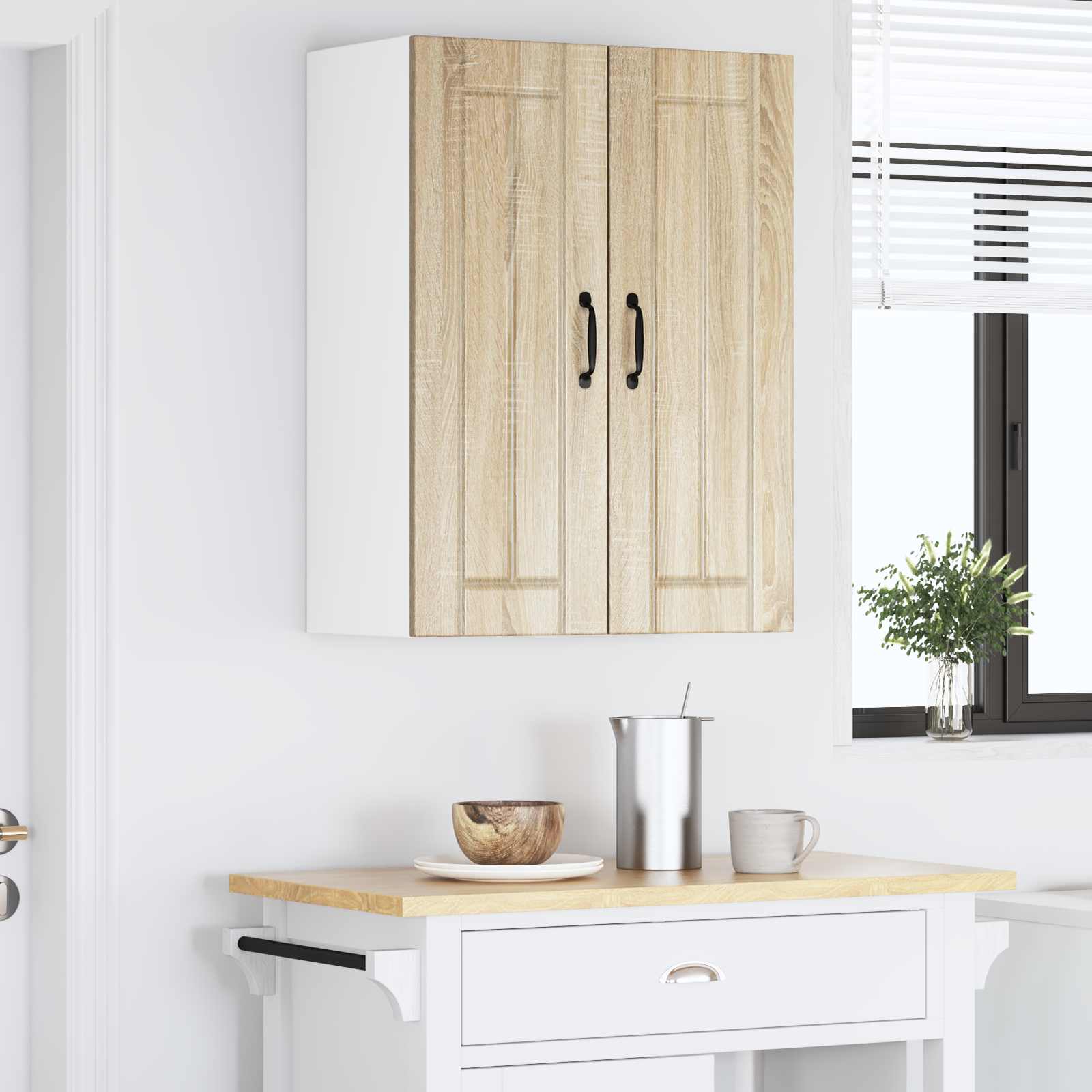 Nástěnná Skříňka Lucca 2 Pcs Dub Sonoma 30 X 31 X 80 Cm