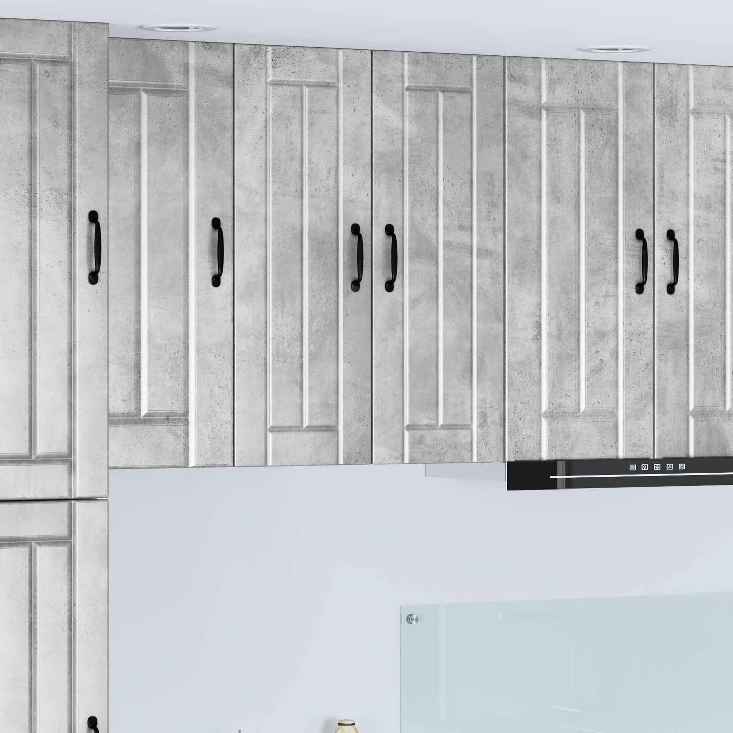 Nástěnná Skříňka Lucca 2 Pcs Betonově Šedá 30 X 31 X 80 Cm