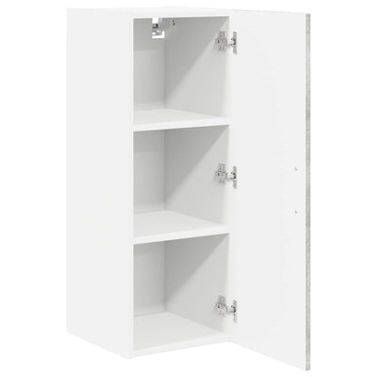 Nástěnná Skříňka Lucca 2 Pcs Betonově Šedá 30 X 31 X 80 Cm