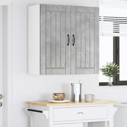 Nástěnná Skříňka Lucca Betonově Šedá 80 X 31 X 80 Cm