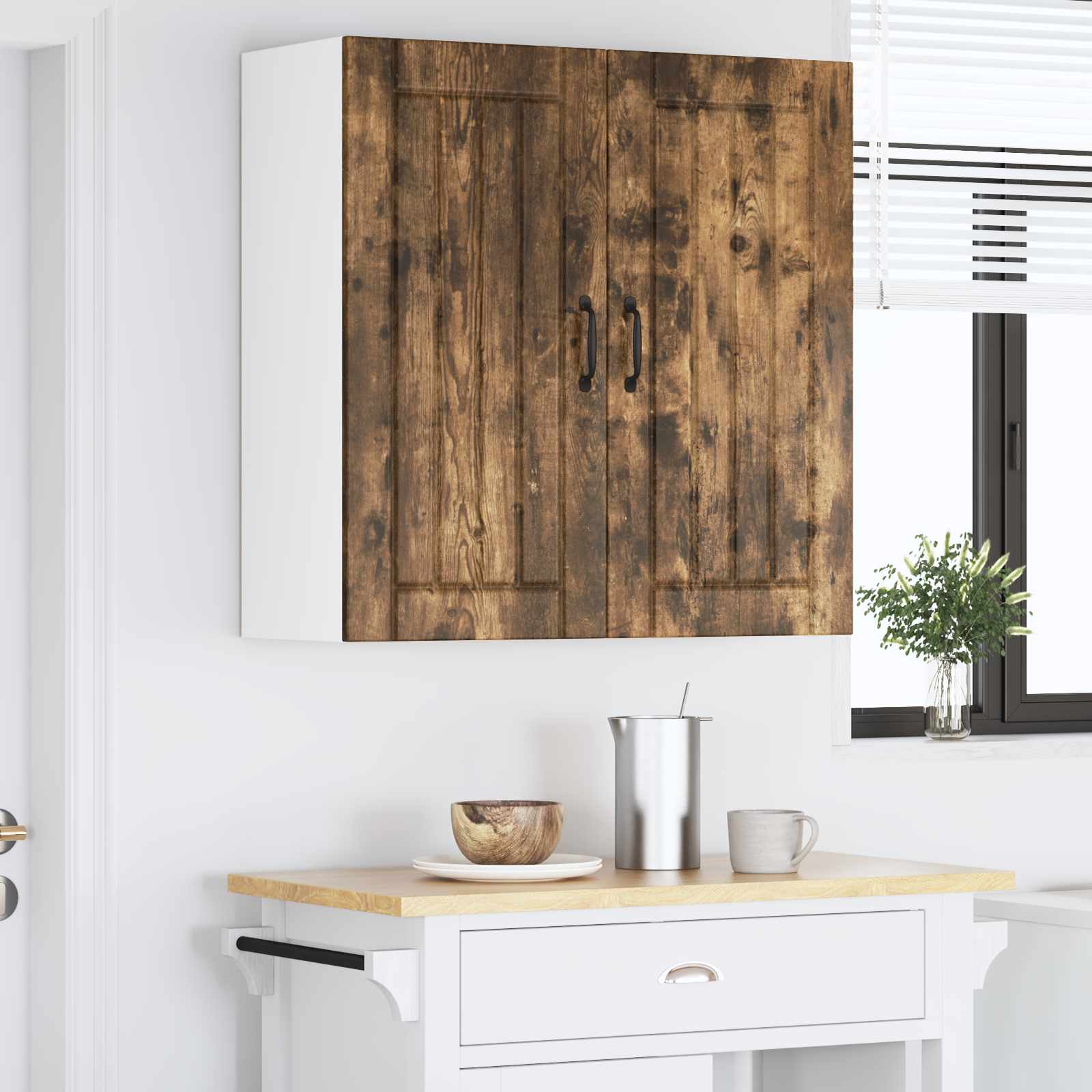 Nástěnná Skříňka Lucca Kouřový Dub 80 X 31 X 80 Cm