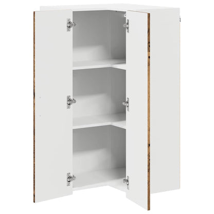 Nástěnný Roh Skříň Lucca Staré Dřevo 57 X 57 X 100 Cm