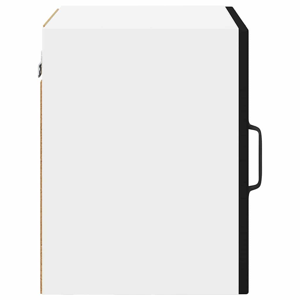 Nástěnná Skleněná Skříň Porto Černá 40 X 31 X 40 Cm