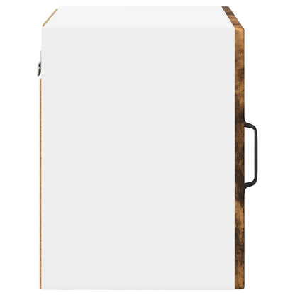 Nástěnný Skleněný Kabinet Porto 2 Pcs Kouřový Dub