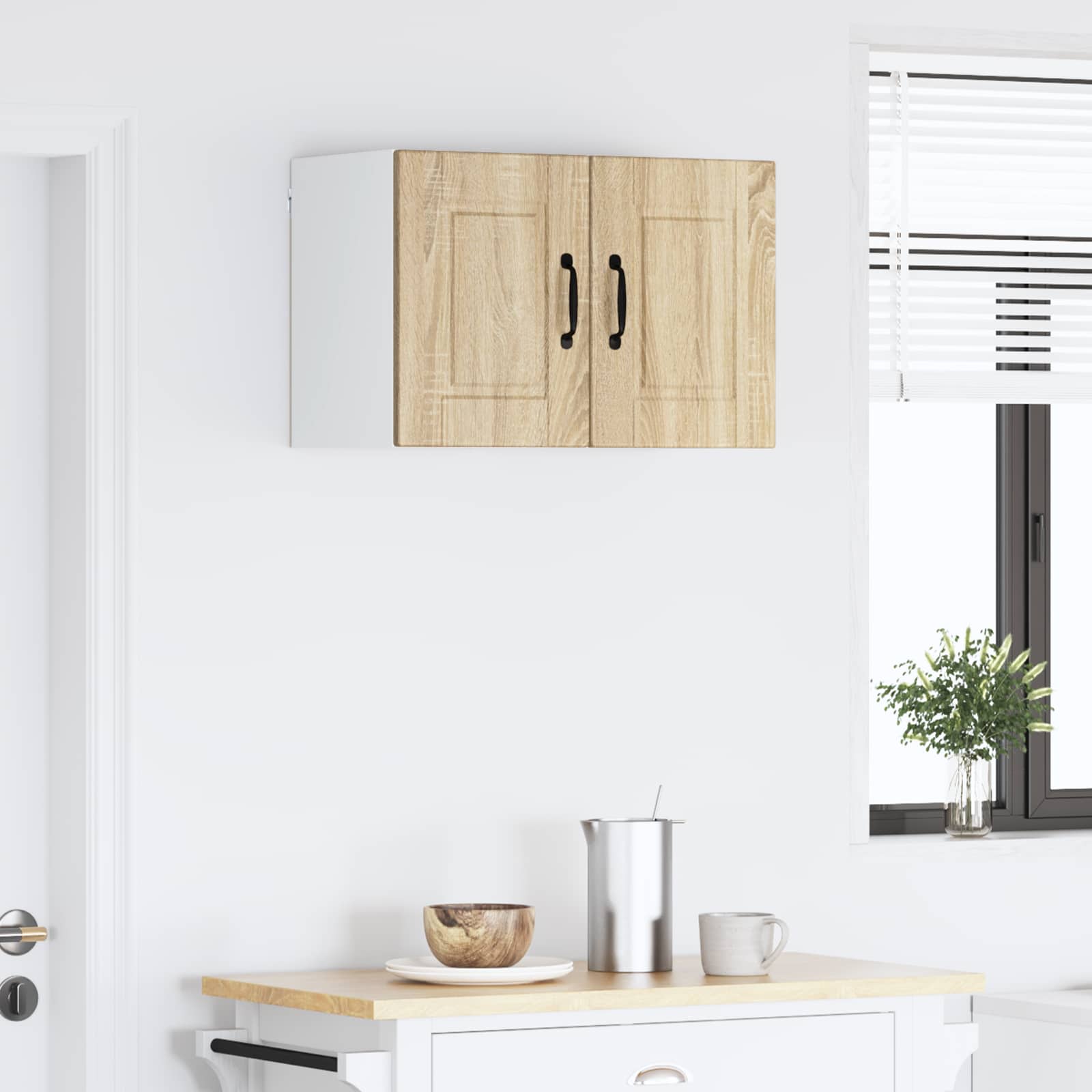 Nástěnná Skříňka Porto 2 Pcs Sonoma Dub Kompozitní Dřevo