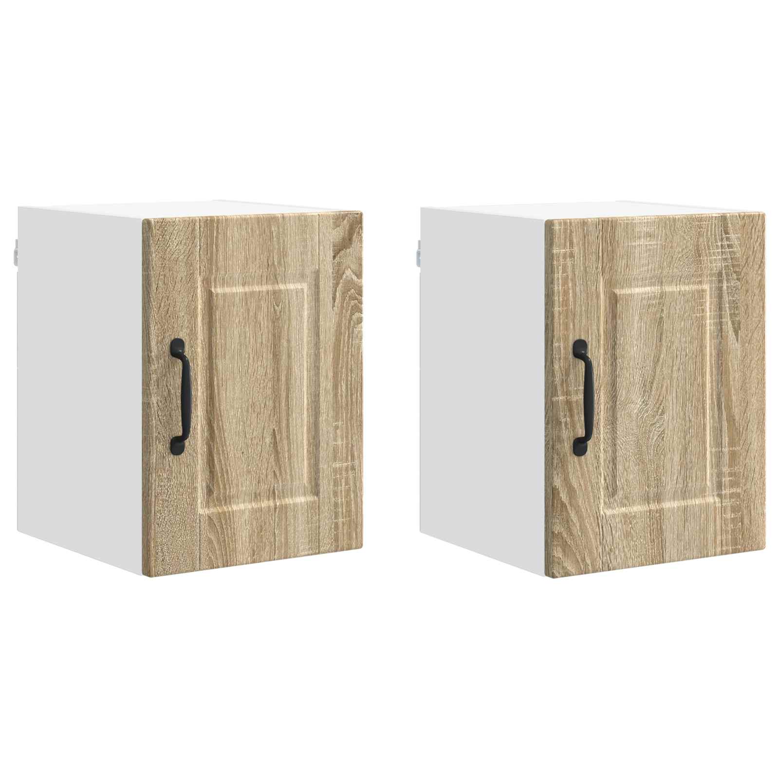 Nástěnná Skříňka Porto 2 Pcs Sonoma Dub Kompozitní Dřevo