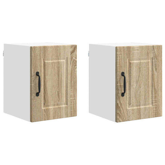 Nástěnná Skříňka Porto 2 Pcs Sonoma Dub Kompozitní Dřevo