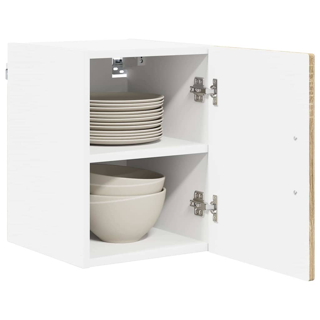 Nástěnná Skříňka Porto 2 Pcs Sonoma Dub Kompozitní Dřevo