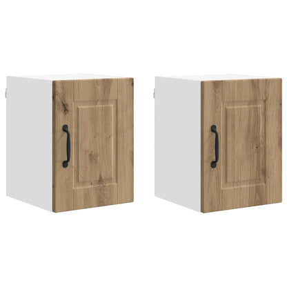 Nástěnná Skříňka Porto 2 Pcs Artisanový Dub Kompozitní Dřevo