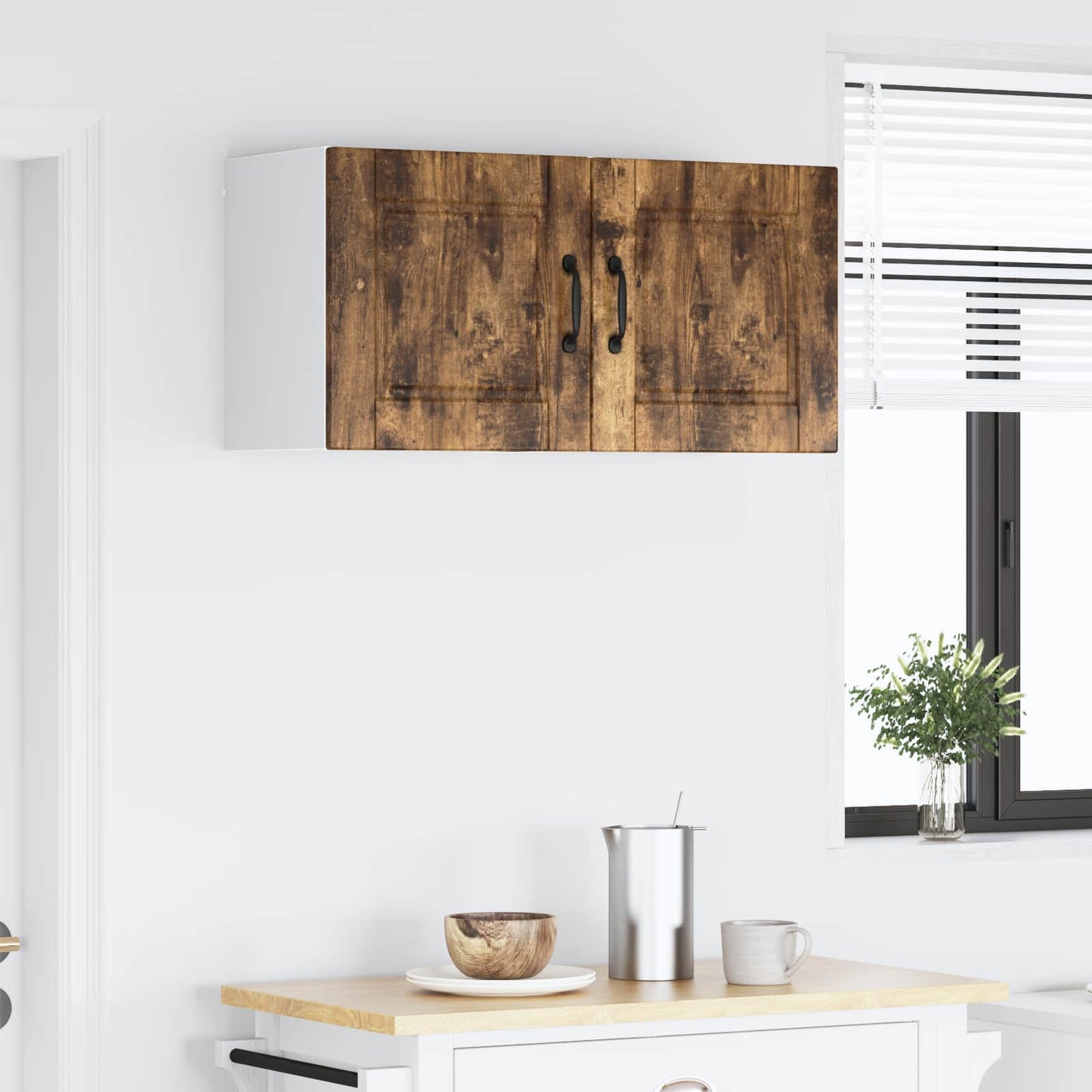 Nástěnná Skříňka Porto 2 Pcs Kouřový Dub Kompozitní Dřevo