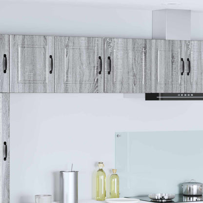 Nástěnná Skříňka Porto 2 Pcs Šedá Sonoma Kompozitní Dřevo