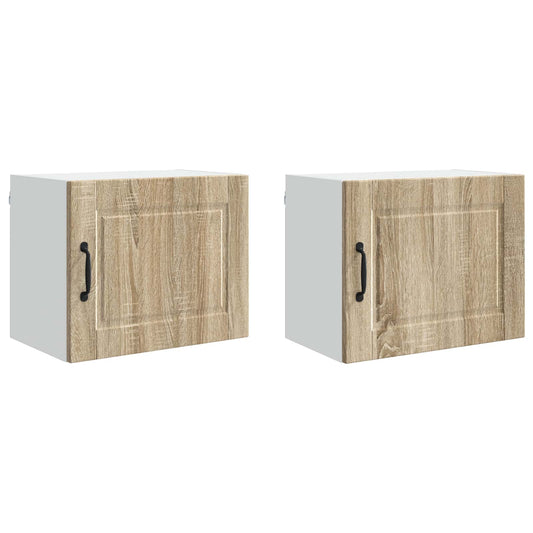 Nástěnná Skříňka Porto 2 Pcs Sonoma Dub Kompozitní Dřevo