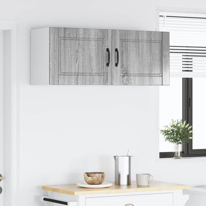 Nástěnná Skříňka Porto 2 Pcs Šedá Sonoma Kompozitní Dřevo