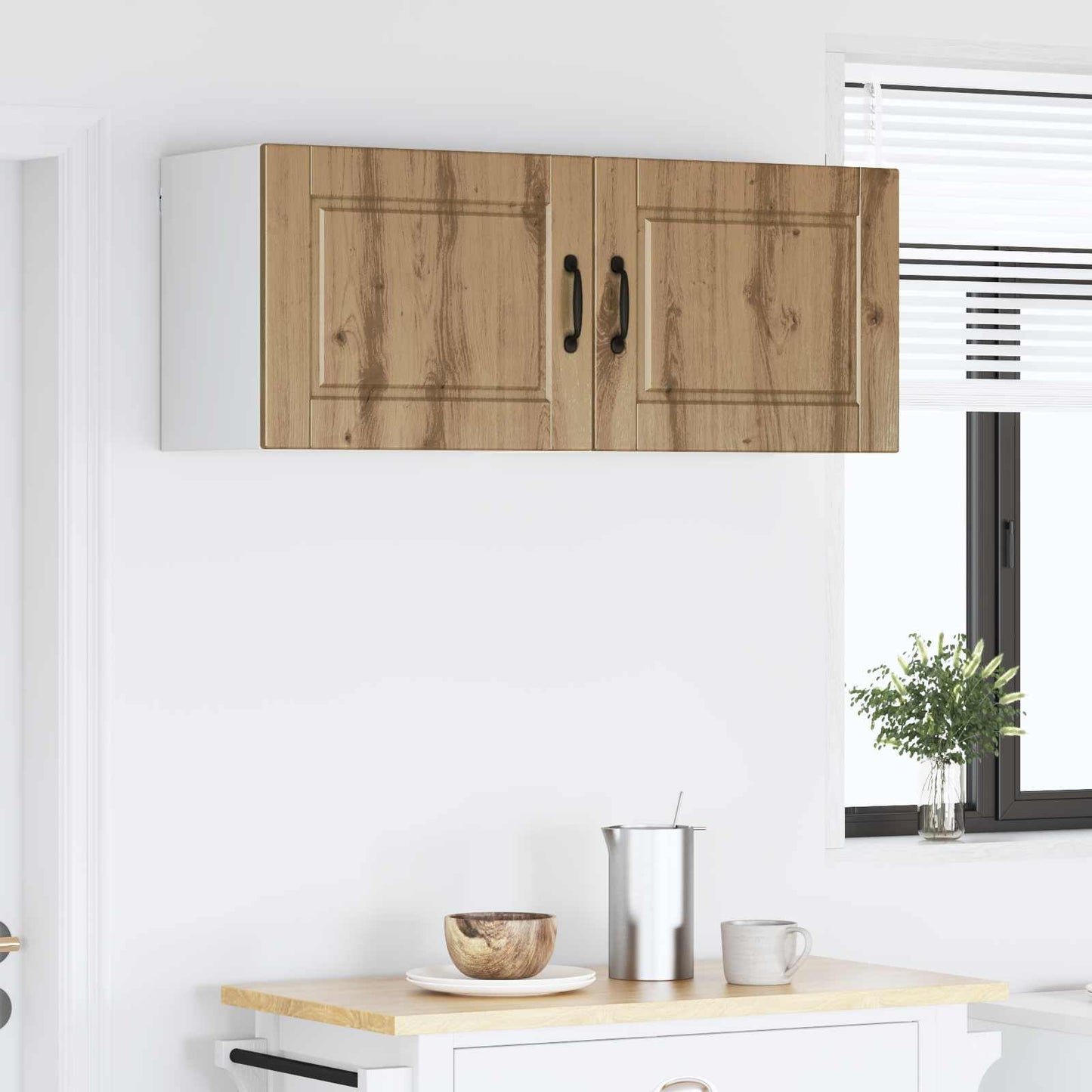 Nástěnná Skříňka Porto 2 Pcs Artisanový Dub Kompozitní Dřevo