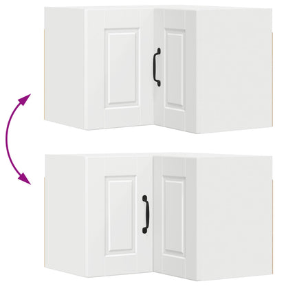 Skříňka Do Rohu Porto Bílá 57 X 57 X 40 Cm Kompozitní Dřevo
