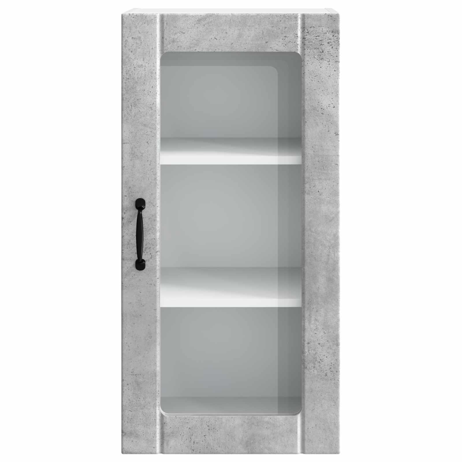 Nástěnná Skleněná Skříň Porto 2 Pcs Betonově Šedá