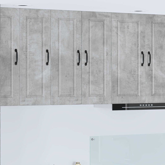 Nástěnná Skříňka Porto 2 Pcs Betonově Šedá Kompozitní Dřevo