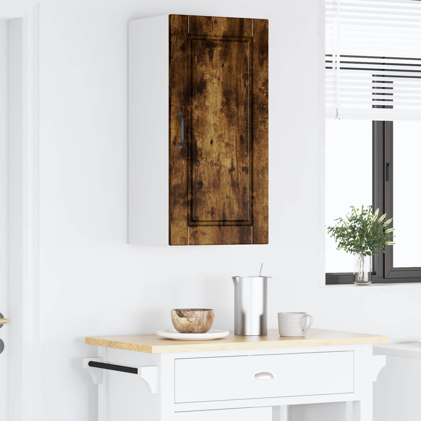 Nástěnná Skříňka Porto Kouřový Dub 40 X 31 X 80 Cm