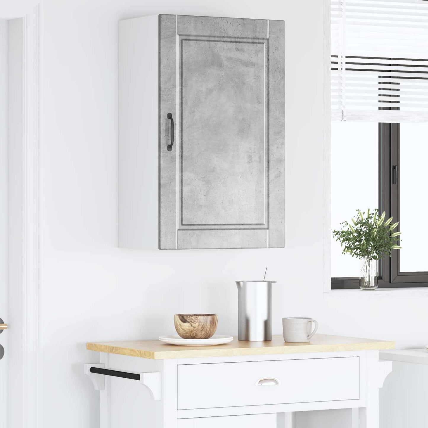Nástěnná Skříňka Porto Betonově Šedá 50 X 31 X 80 Cm