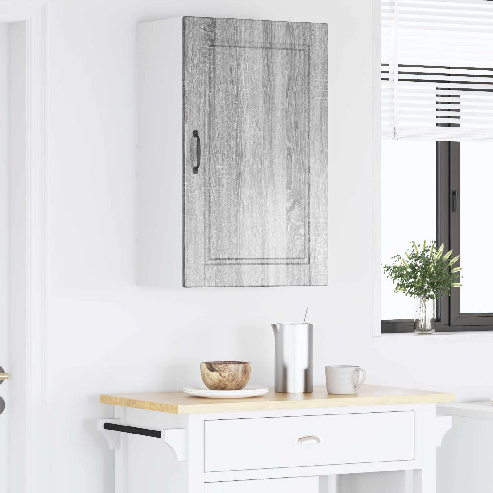 Nástěnná Skříňka Porto Šedá Sonoma 50 X 31 X 80 Cm