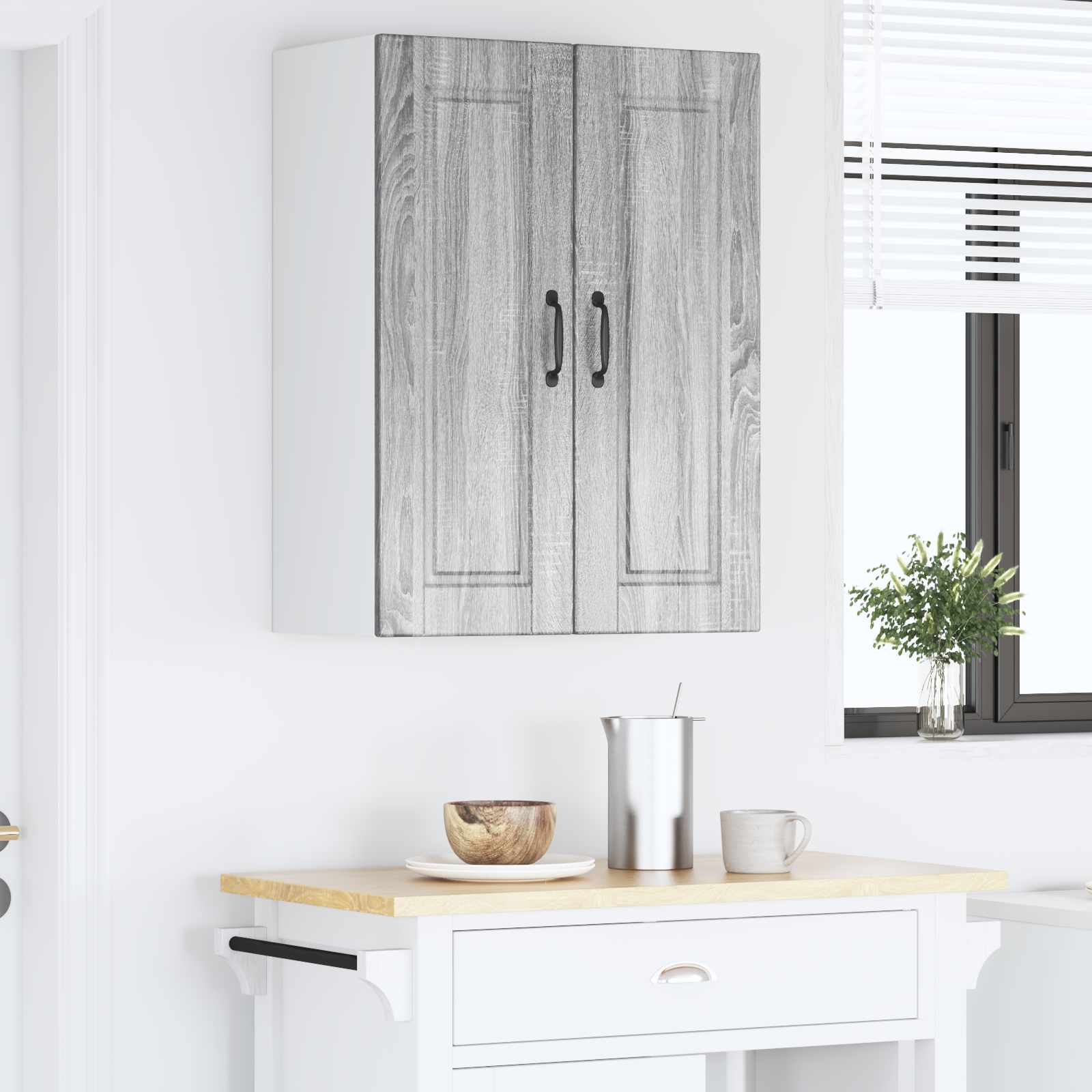 Nástěnná Skříňka Porto Šedá Sonoma 60 X 31 X 80 Cm