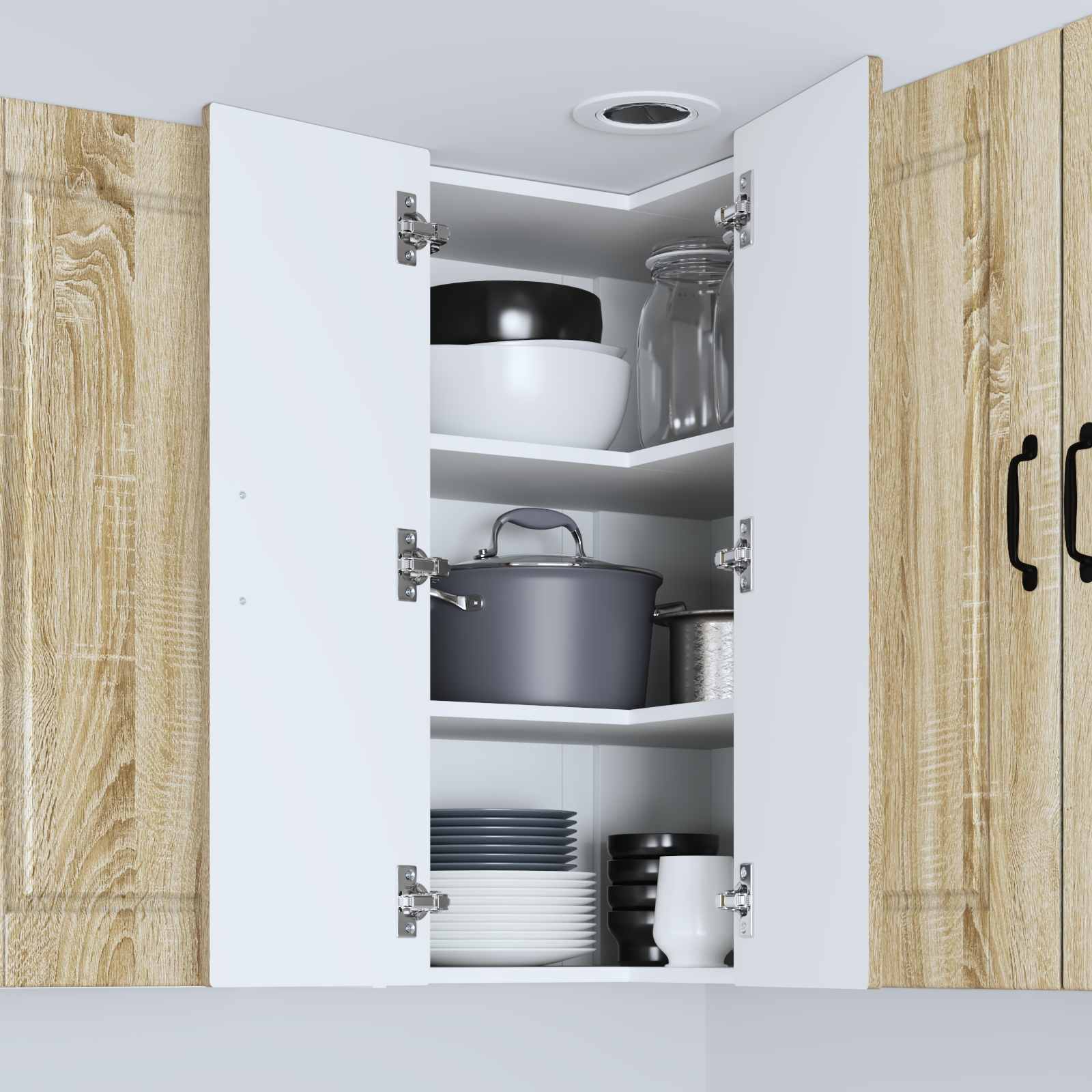 Nástěnný Roh Kabinet Porto Sonoma Dub 57 X 57 X 80 Cm