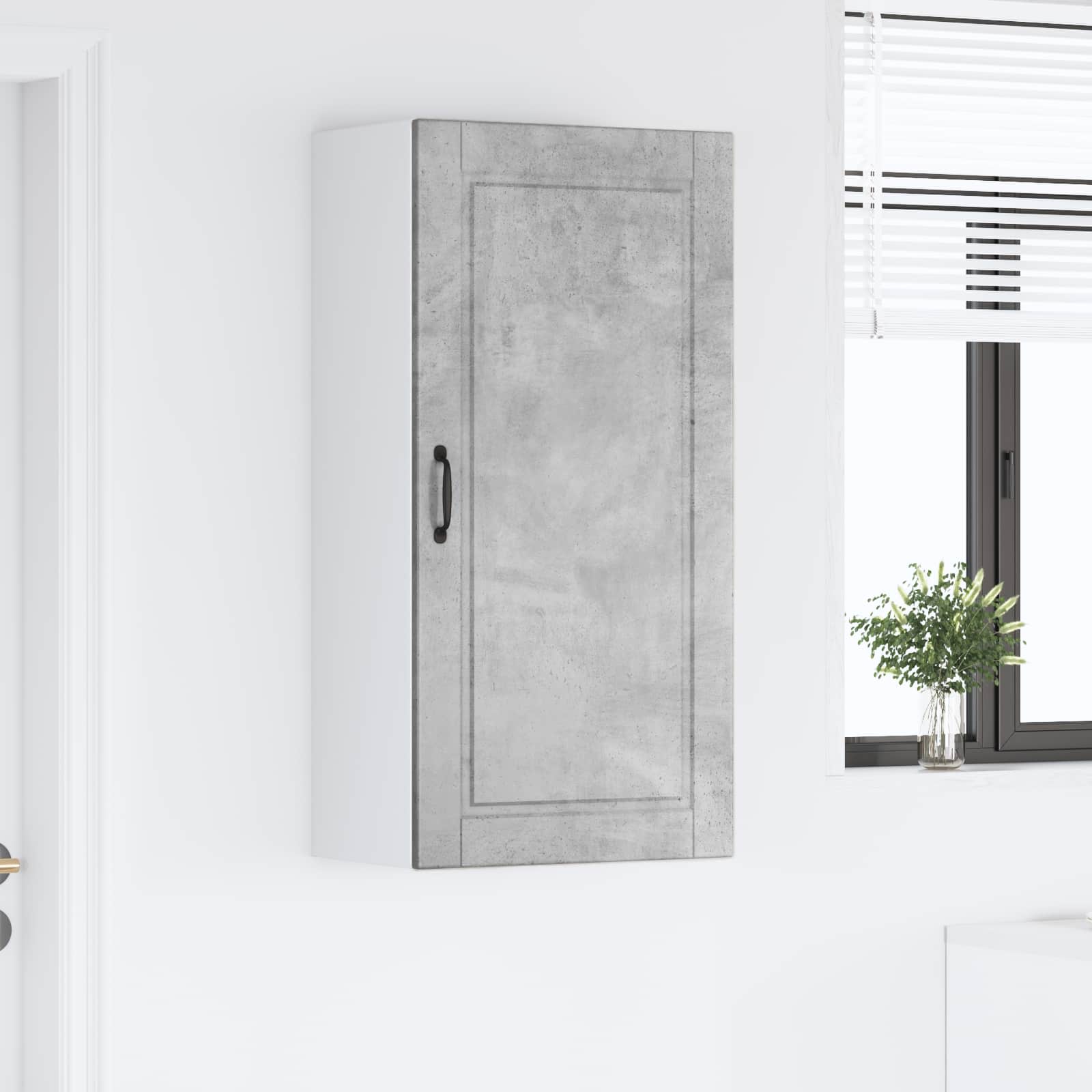 Nástěnná Skříňka Porto Betonově Šedá 50 X 31 X 100 Cm