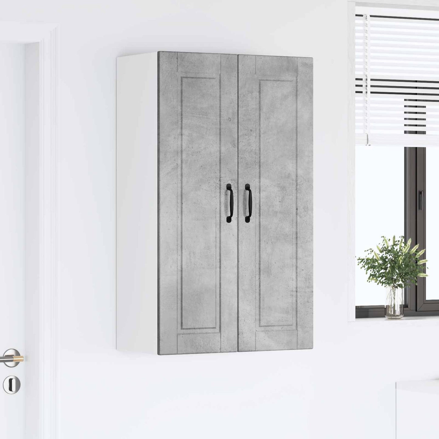 Nástěnná Skříňka Porto Betonově Šedá 60 X 31 X 100 Cm