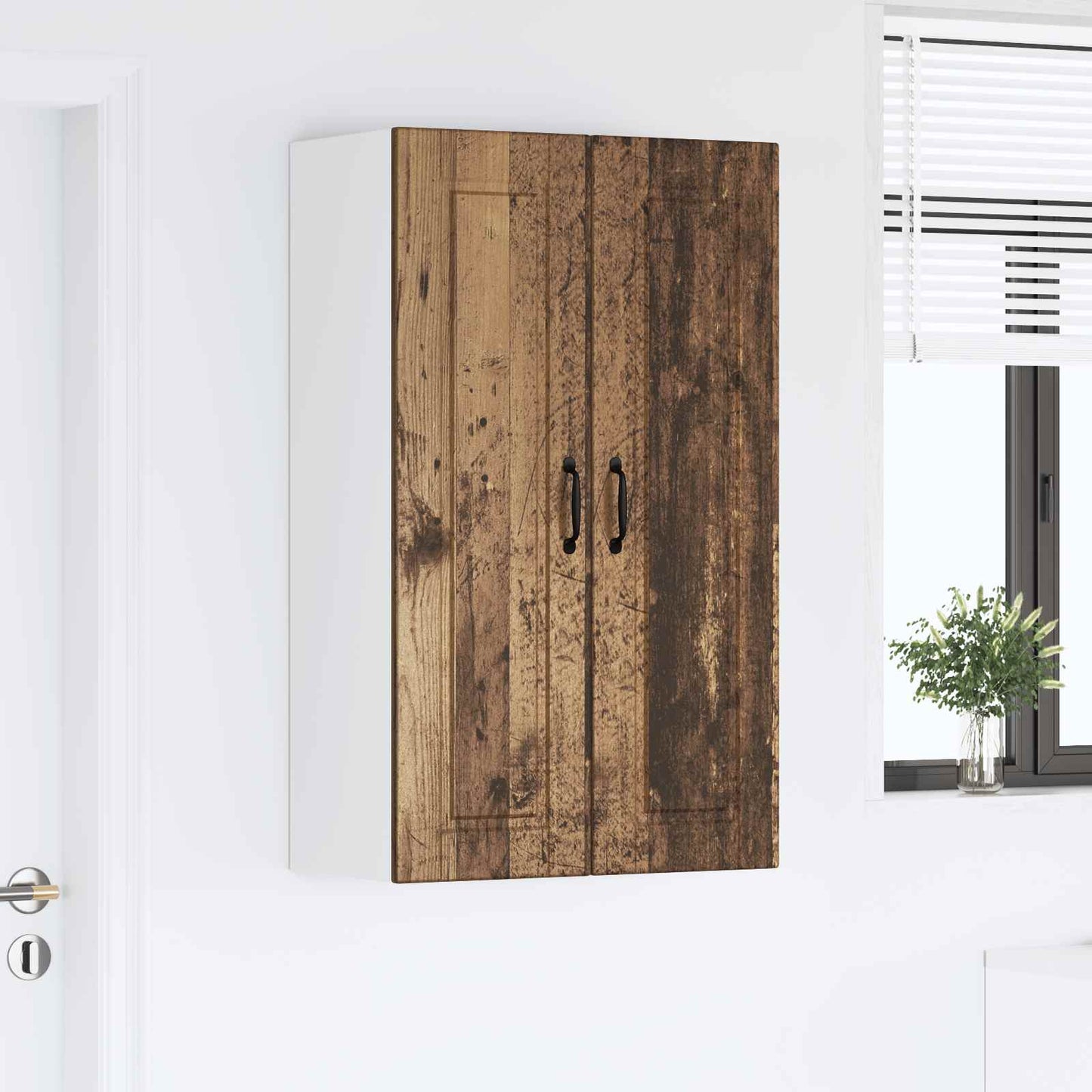 Nástěnná Skříňka Porto Staré Dřevo 60 X 31 X 100 Cm